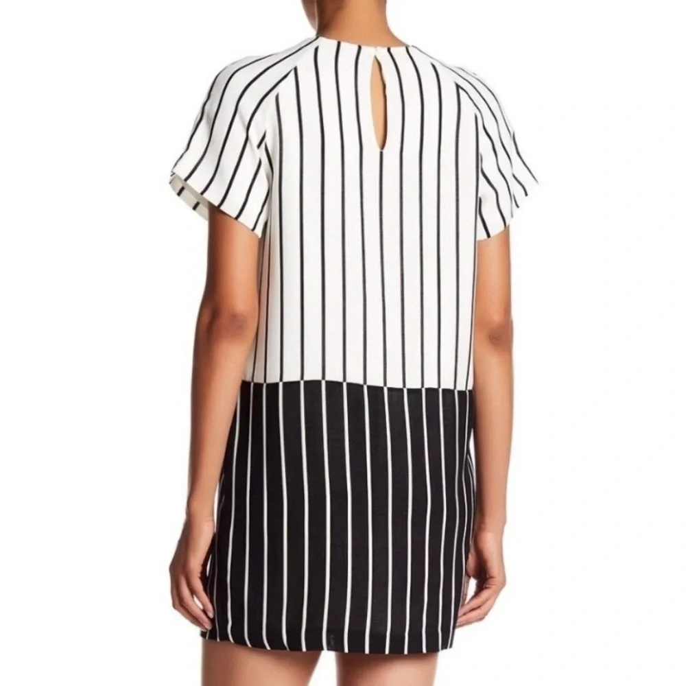 Ali & Jay Women's Blocked Striped Courtyard Shift Mini Dress Size‎ S - Picture 2 of 10